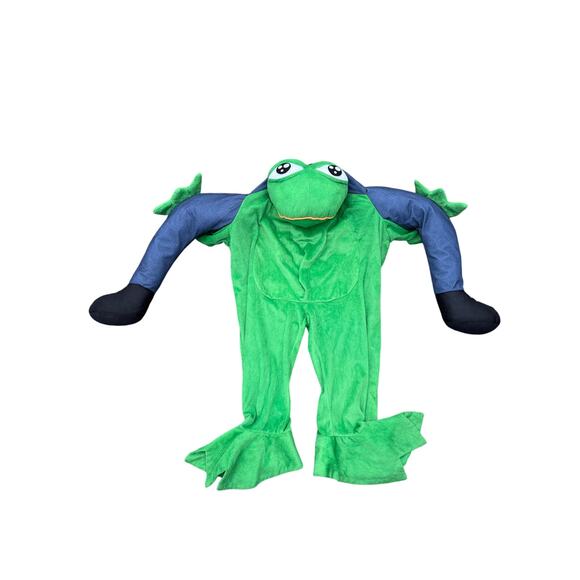 Frog Carry Me Mascot Costume Ride On Halloween party pepe meme - Picture 1 of 5